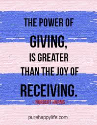 Power of giving